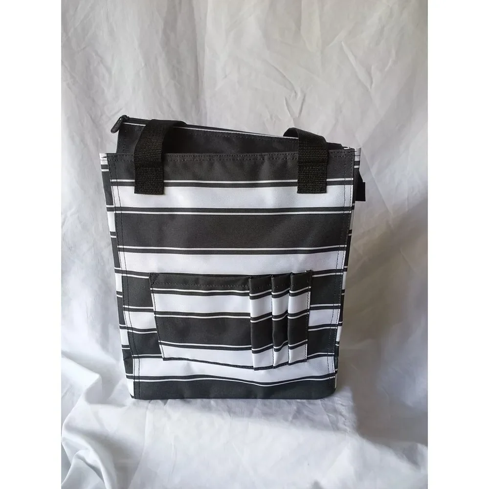 Thirty-One NWOT Tall Organizing Tote Ribbon Stripe New with out tags